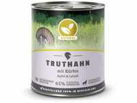 Hundeland Natural - Truthahn + Kürbis - 6 x 800 g - getreidefreies Hundefutter...