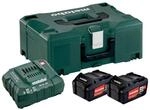 Metabo 685064000 Basic-Set 2 x 4.0 Ah + ML, 18V