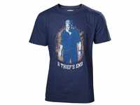 Uncharted 4 T-Shirt -S- A Thief's End, blau