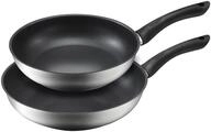 Kopf Pfannenset Alfons (&Oslash; 24 + 28 cm) Edelstahl Pfannen Induktion mit Teflon