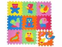 LittleTom 9 Teile Spielmatte Baby ab Null - 30x30 Schaumstoff Puzzlematte Kinder