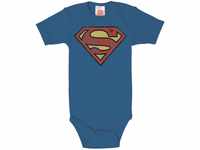 Logoshirt® DC - Superman Logo I Baby Body - Babystrampler Kurzarm - Mädchen &