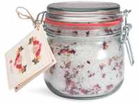 Deluxe Aroma Bade-Salz mit Rosenblüten BLÜTENMEER, mineralisches Steinsalz aus