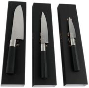 Kai Wasabi Kochmesser Set 3-teilig, Kochmesser 20 cm, Allzweckmesser 15 cm,