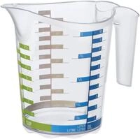 Rotho Domino Messbecher 1l mit Skala, Kunststoff (PP) BPA-frei, transparent, 1l...