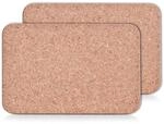 Zeller 02300 Untersetzer-Set, 2-tlg., Kork 30x20, Korkuntersetzer