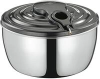 K&uuml;chenprofi Salatschleuder Edelstahl/schwarz