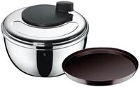WMF Gourmet Salatschleuder 25,4 cm, Cromargan Edelstahl poliert, Kunststoffsieb,