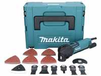 Makita TM3010CX3J Multifunktionswerkzeug 320W + 58 teiliger + koffer Makpac
