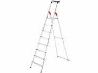 Hailo L60 StandardLine Alu-Sicherheits-Stehleiter - Leiter 8 Stufen belastbar...