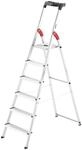 Hailo L60 StandardLine Alu-Sicherheits-Stehleiter - Leiter 6 Stufen belastbar...