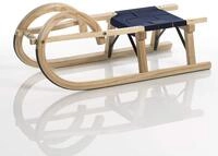 Sirch H&ouml;rnerschlitten Standard Plus mit Gurtsitz (100 cm, esche lackiert 2