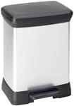 CURVER 203278 K&uuml;chenabfalleimer, Silber, 30 L