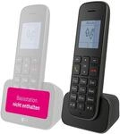 Telekom Sinus 207 Erweiterungspack I Zusatz-Mobilteil mit Ladeschale, schwarz I