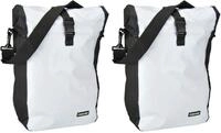 FISCHER Gep&auml;cktr&auml;gertasche, Fahrradtasche, wasserdicht, 18 Liter, wei&szlig;