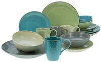 CreaTable, 19951, Serie Nature Collection, 16-teiliges Geschirrset, Kombiservice aus