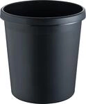 helit H6105895 - Papierkorb &bdquo;the german, 18 Liter, schwarz, mit umlaufendem