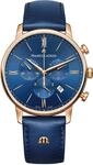 Maurice Lacroix Herren-Armbanduhr Chronograph Quarz Leder EL1098-PVP01-411-1