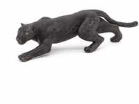 Papo - Tierfigur - Schwarzer Panther, flinkes Raubtier der Savanne, Kinderspielzeug