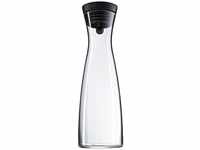 WMF Basic Wasserkaraffe 1,5 liter, Glaskaraffe mit Deckel, Silikondeckel,