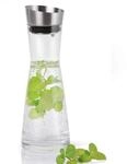 blomus -ALDOA- Wasserkaraffe, Glasgef&auml;&szlig;, elegant, klassischer Deckel aus Edelstahl,