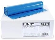 Funny LDPE-Regenerat M&uuml;lls&auml;cke, blau, gerollt, 120 l, Typ 60, 1er Pack (1 x 250