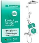 hansgrohe Crometta E - Duschsystem mit Einhebelmischer, Regendusche (240 x 240 mm)