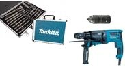 Makita HR2631FT12 Kombihammer f&uuml;r SDS-Plus 800W AVT + schnellwechselfutter + koffer