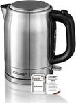Cloer 4519 Wasserkocher Edelstahl, 2200 W, Wasserstandsanzeige, Trockengeh-und