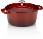 Kela Br&auml;ter Gusseisen rund 3,8 Liter, Dutch Oven CALIDO, Induktion Gussbr&auml;ter mit