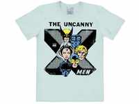 Logoshirt Herren T-Shirts Marvel - X-Men - The Uncanny, Rundhals - Blau - Chalk...