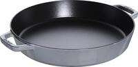 STAUB Bratpfanne, Paellapfanne mit 2 Griffen, 34 cm, Gusseisen, f&uuml;r alle Herdarten,