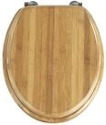 WENKO Toilettendeckel ohne Absenkautomatik, belastbar bis 350 kg, ovaler WC Sitz aus