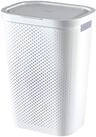 Curver W&auml;schebox Infinity mit Punktmuster 59l in wei&szlig;, Plastik, 35 x 25 x 10...