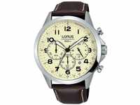 Lorus Watches Herren Analog Quarz Uhr mit Leder Armband RT377FX9