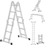 SONGMICS Leiter, 12 Stufen, bis 150 kg