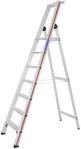 HYMER Stufenstehleiter mit Plattform SC80, einseitig begehbar, 7 Stufen, 802607