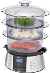 Clatronic DG 3547 elektrischer Dampfgarer, Steam Cooker, Reiskocher, Dampfgarer mit 3