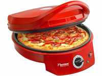Bestron APZ400 elektrischer Pizzaofen, Pizza Maker bis 230°C, mit Ober-/Unterhitze,