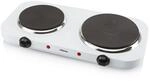 Tristar KP-6245 Doppel-Kochplatte, 15,5 und 18,5 cm &oslash;, einzeln regelbare 5