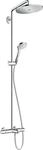 hansgrohe Croma Select 280 Air Wannen-Duschsystem, 4 Strahlarten, Chrom