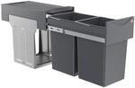 Hailo AS Tandem 15/15 dunkelgrau - 3666101 Einbau Abfallsammler