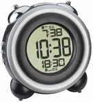 TFA Dostmann Digitaler Glockenwecker, 60.2016.01, mit Zwei Weckalarme, mit Snooze