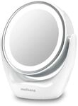 medisana CM 835 Kosmetikspiegel mit LED-Beleuchtung, Tischspiegel mit 5-facher