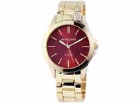 Excellanc Damen Uhr Metall Armbanduhr Bordeaux Rot - 180505000042