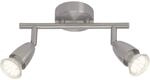 Brilliant Amalfi LED Spotrohr 2 flg Deckenstrahler schwenkbar eisen 500 Lumen, 2x