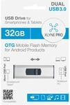 XLYNE 7532003 PRO OTG 32 GB USB 3 Stick f&uuml;r PC (USB) und Smartphones/ Tablets
