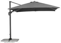 Schneider Sonnenschirm Rhodos Twist, anthrazit, 300 x 300 x 264 cm quadratisch,