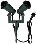 REV Erdspiess, Gartenspot ohne Leuchtmittel, Kabel 1,4m, max. 80W-E27, gr&uuml;n