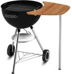 Weber Bambus Beistelltisch, schwarz, 28.5 x 28.5 x 12.8 cm, 17638, Braun